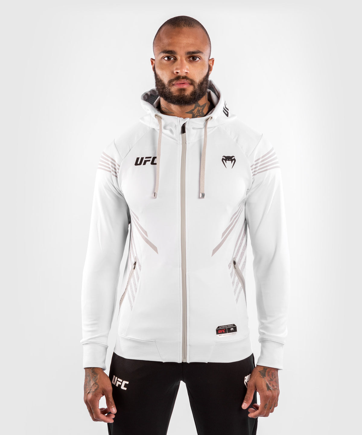UFC Venum Authentic Fight Night Herren Walkout Hoodie - Weiß
