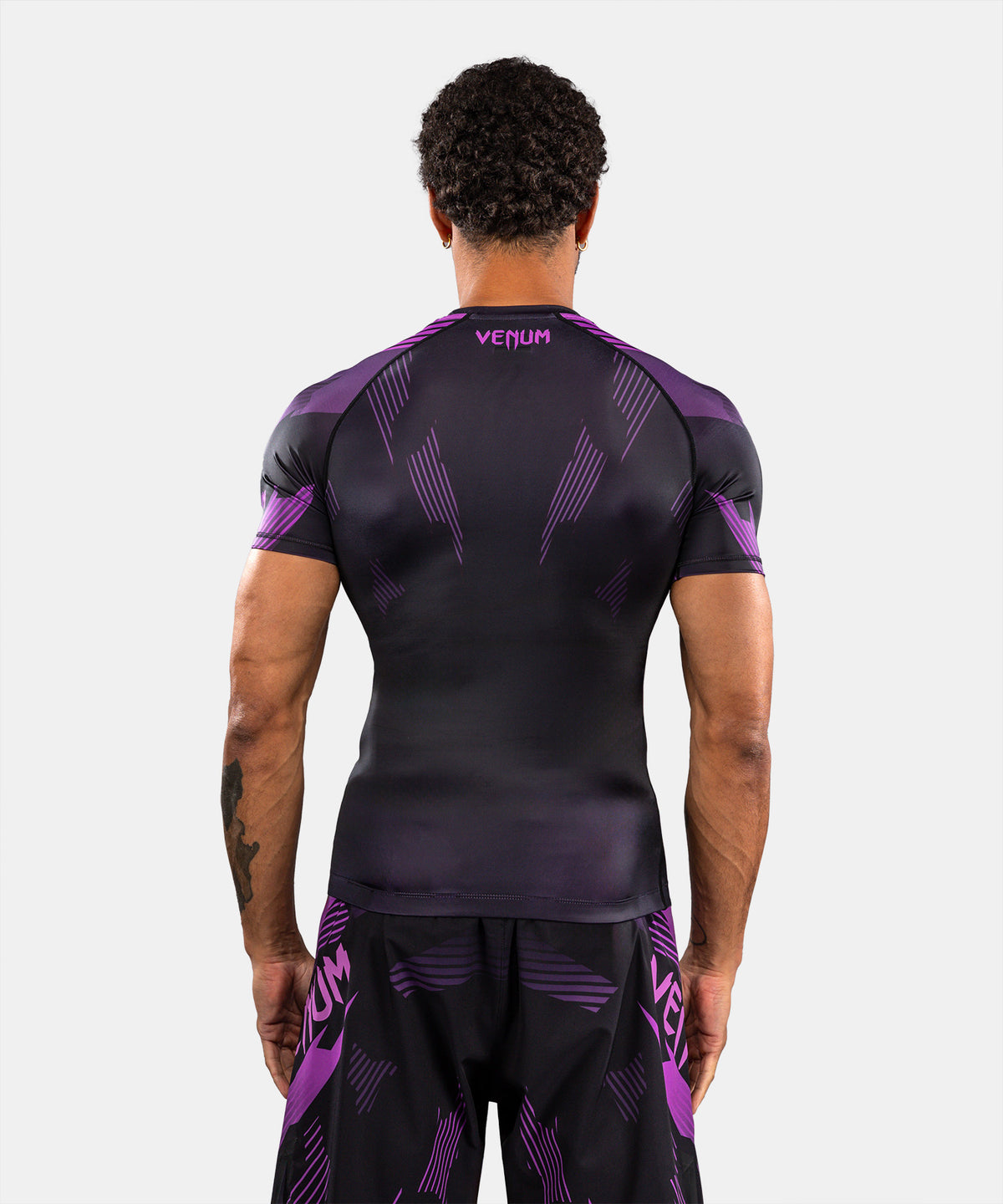 Venum No-Gi 6.0 Short Sleeve Rashguard - Black/Purple