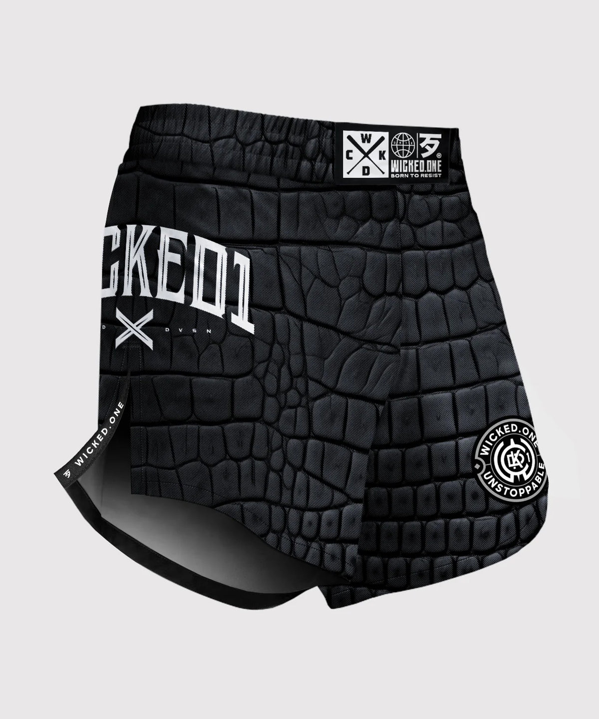 Wicked One Element Caïman Fightshorts - Nero