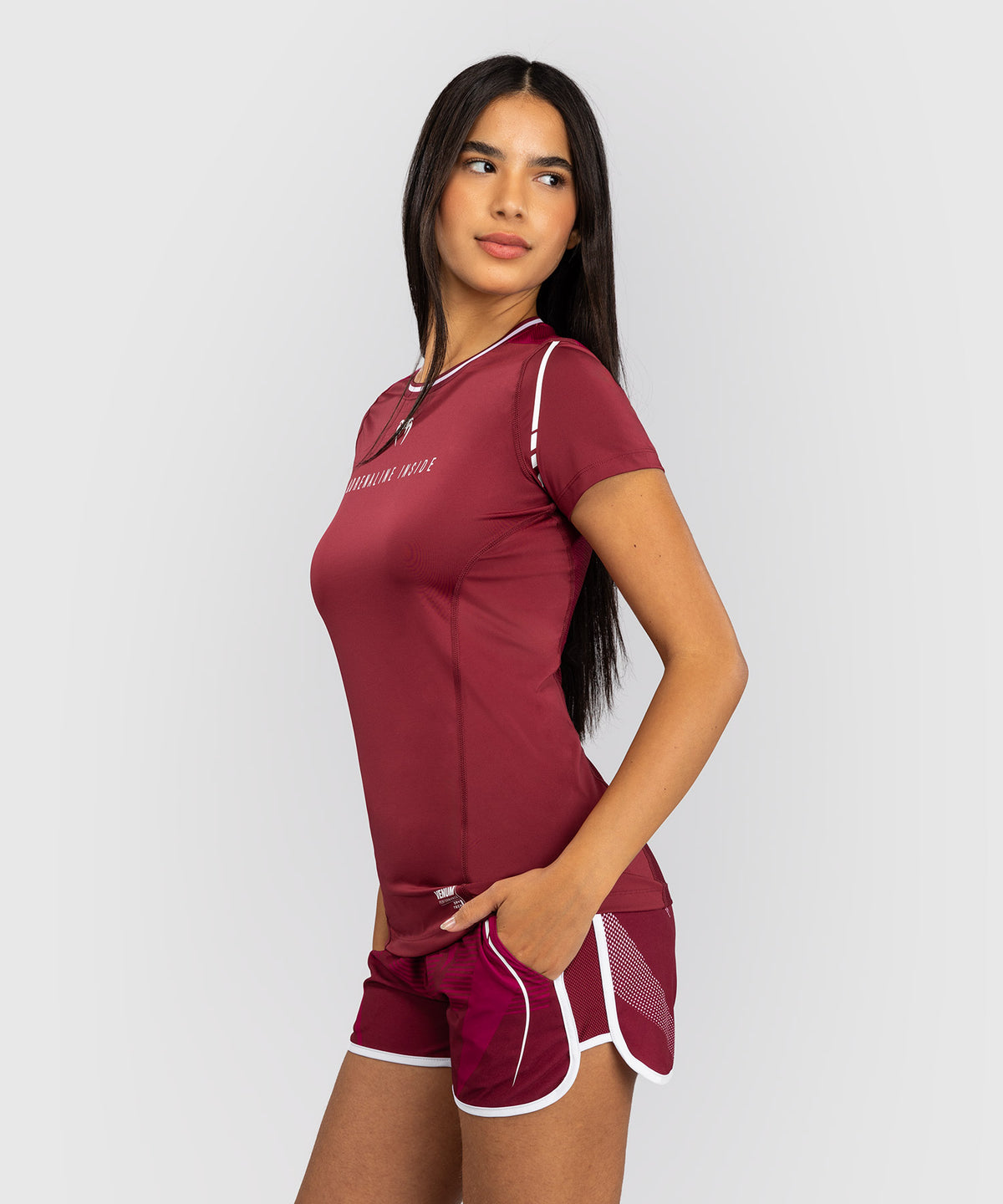 Venum Adrenaline Camiseta Dry-Tech para Mujer – Burdeos/Rosa