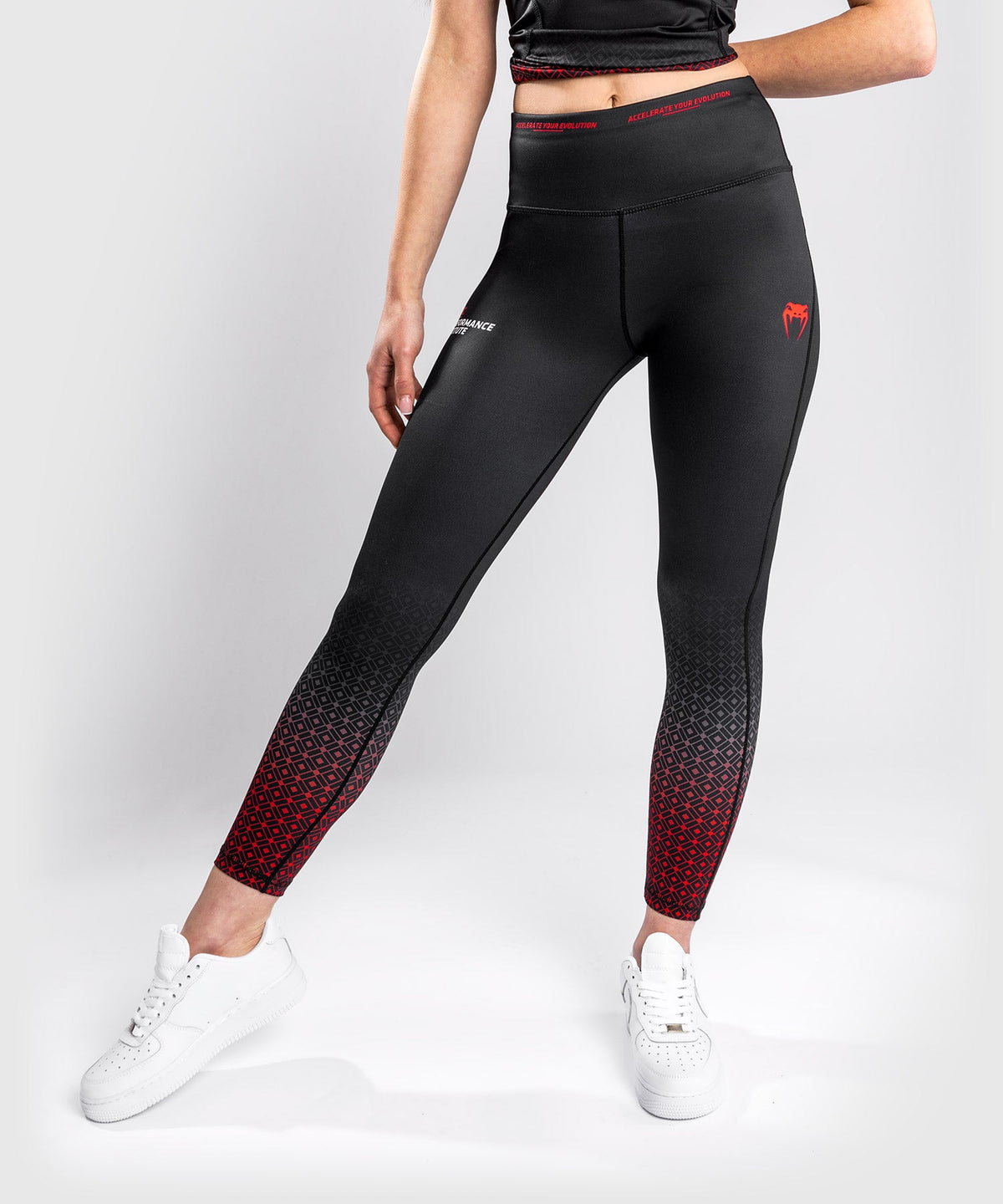 Venum Performance Institute UFC Legging - Schwarz/Rot