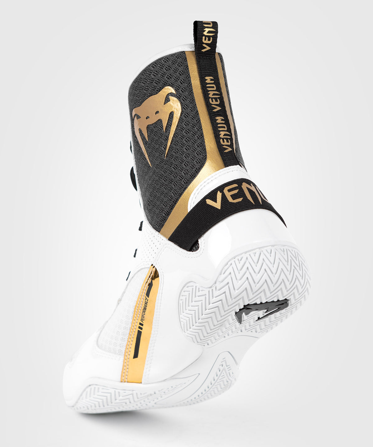 Venum Elite Zapatillas de Boxeo - Blanco/Negro/Oro