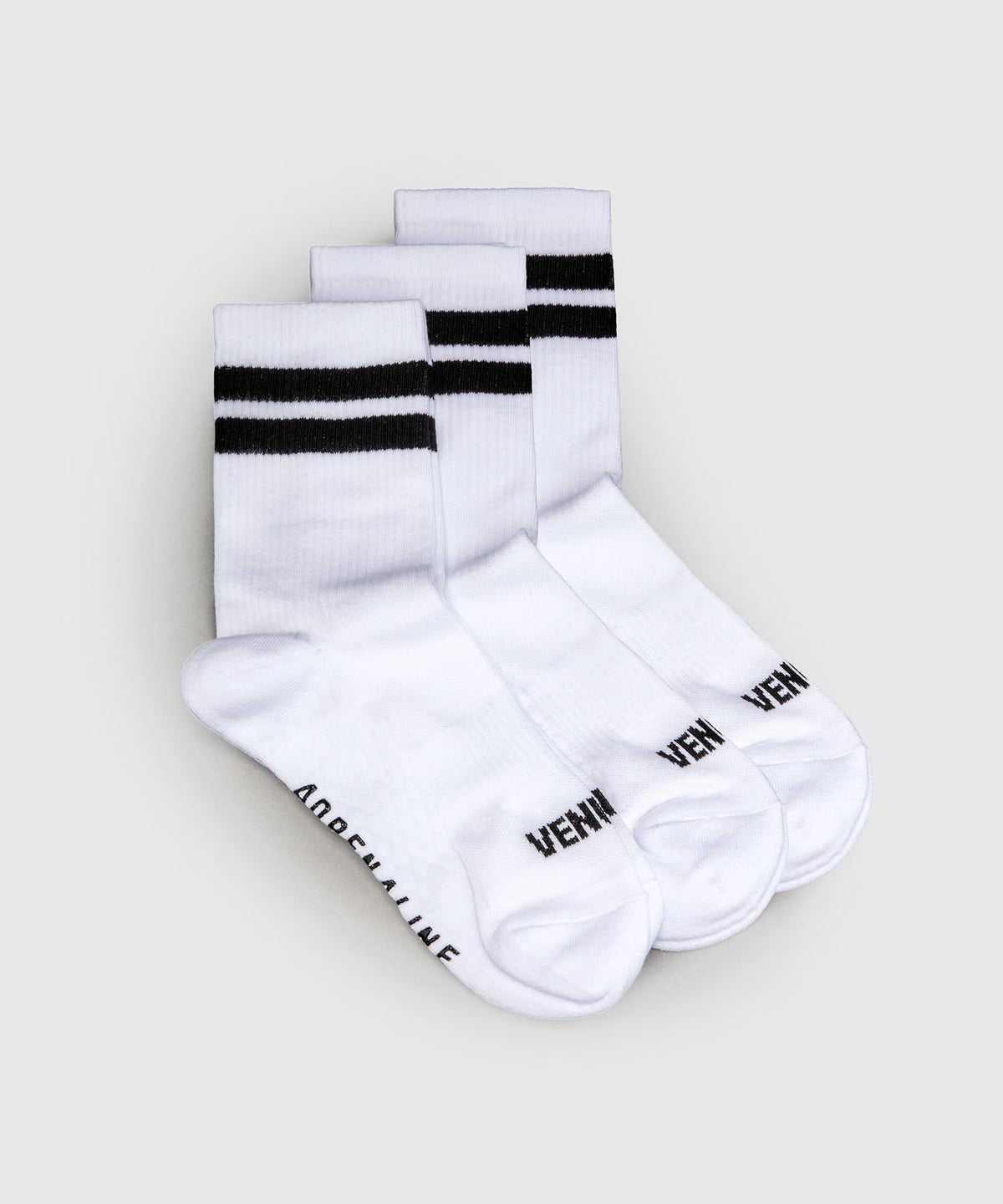 Chaussettes montantes lot de 3 paires Venum Adrenaline - Blanc/Noir