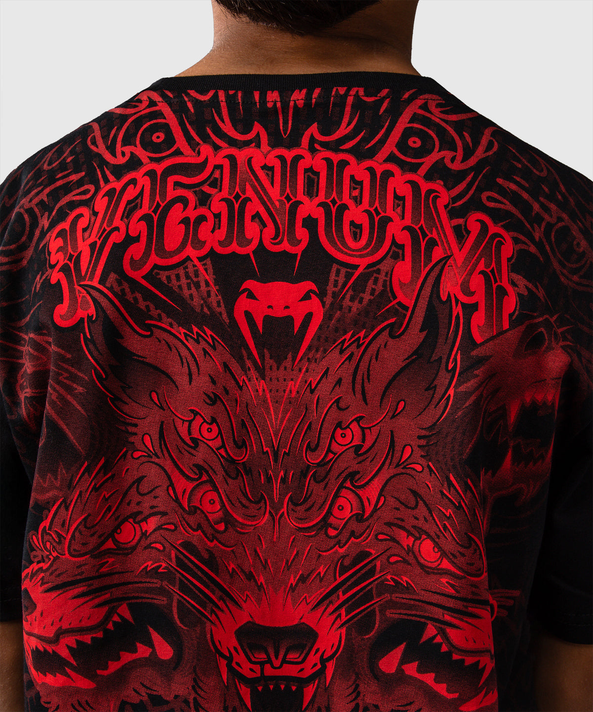 Venum Wolf Atak Camiseta Para Niños – Negro/Rojo