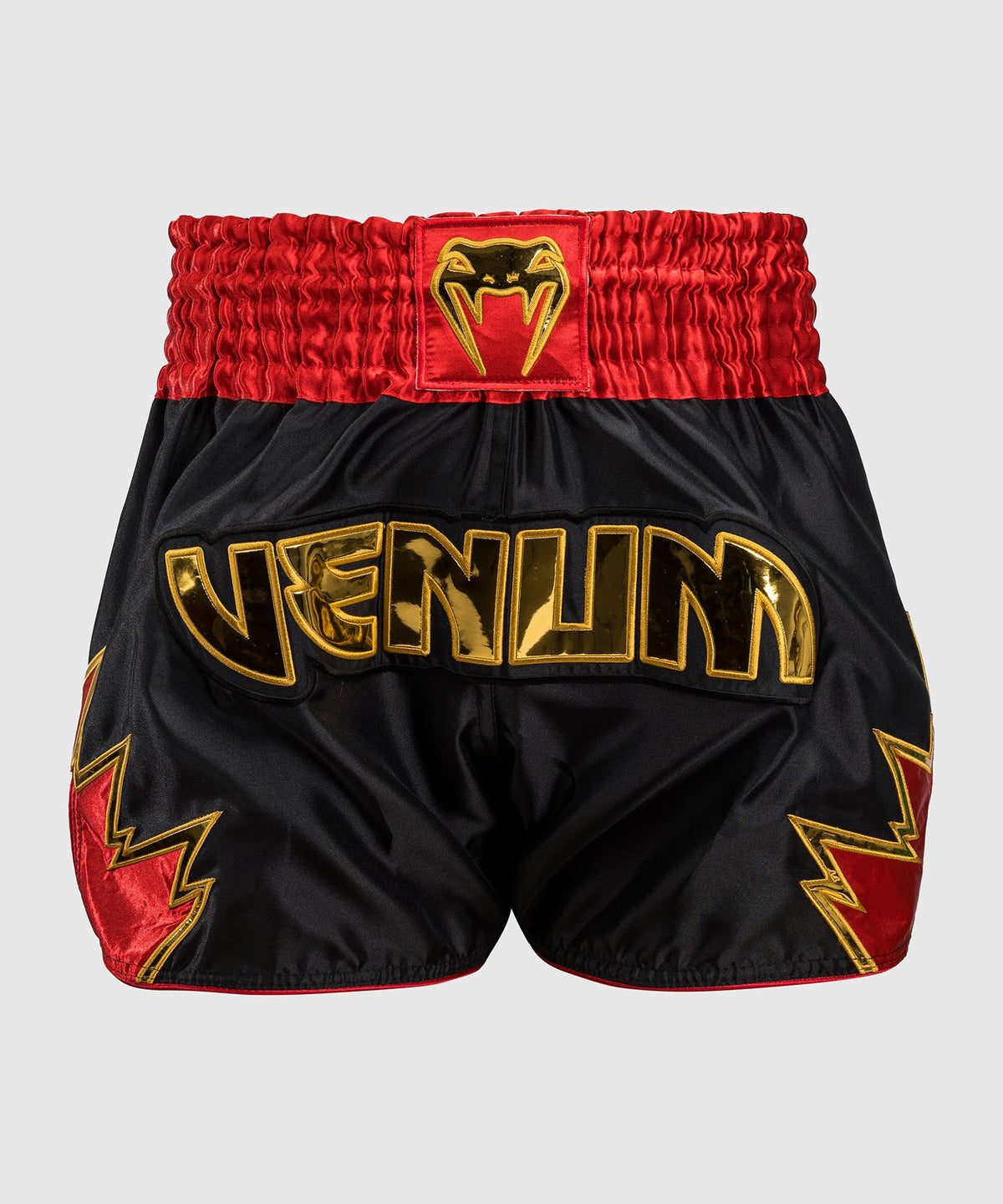 Venum Inferno Muay Thai Shorts - Schwarz/Gold/Rot