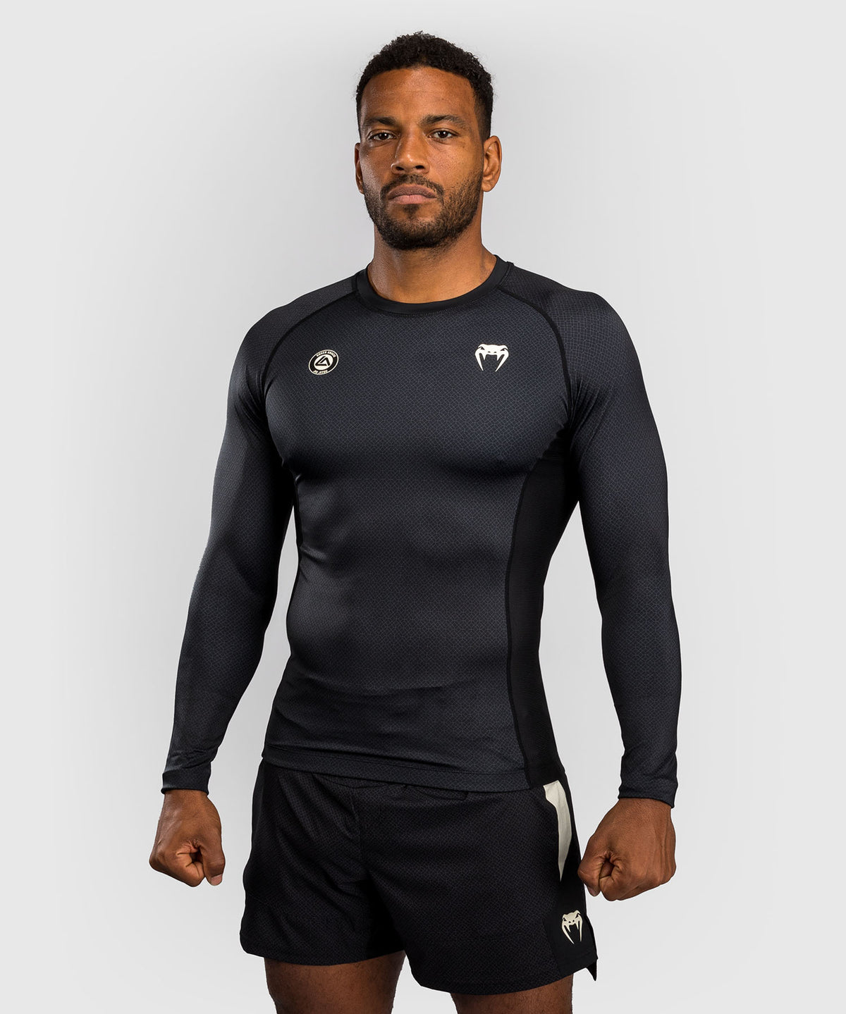 Venum x Roger Gracie Academy Rashguard a Maniche Lunghe - Nero