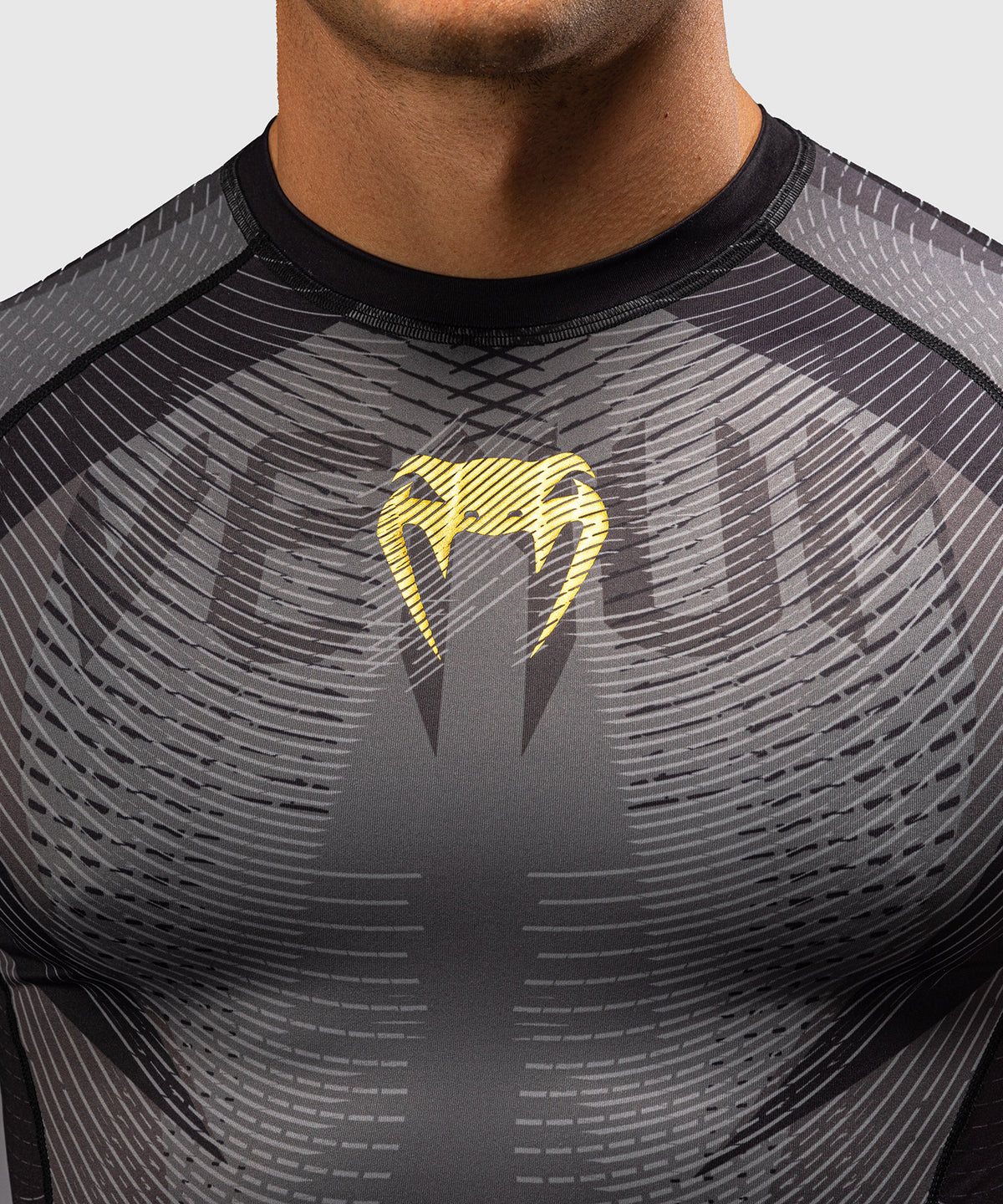 Venum Galactic 3.0 Rashguard a Maniche Corte - Nero/Oro