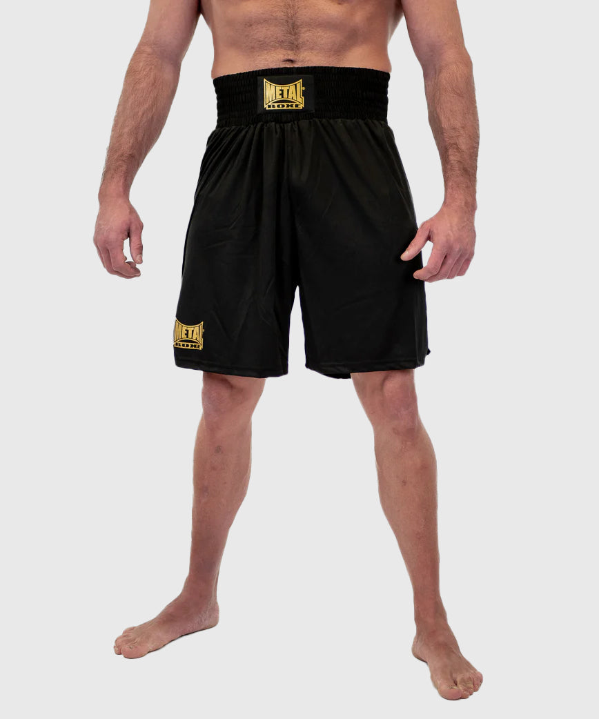 Metal Boxe Water Boxe Anglaise Fightshorts - Schwarz/Or