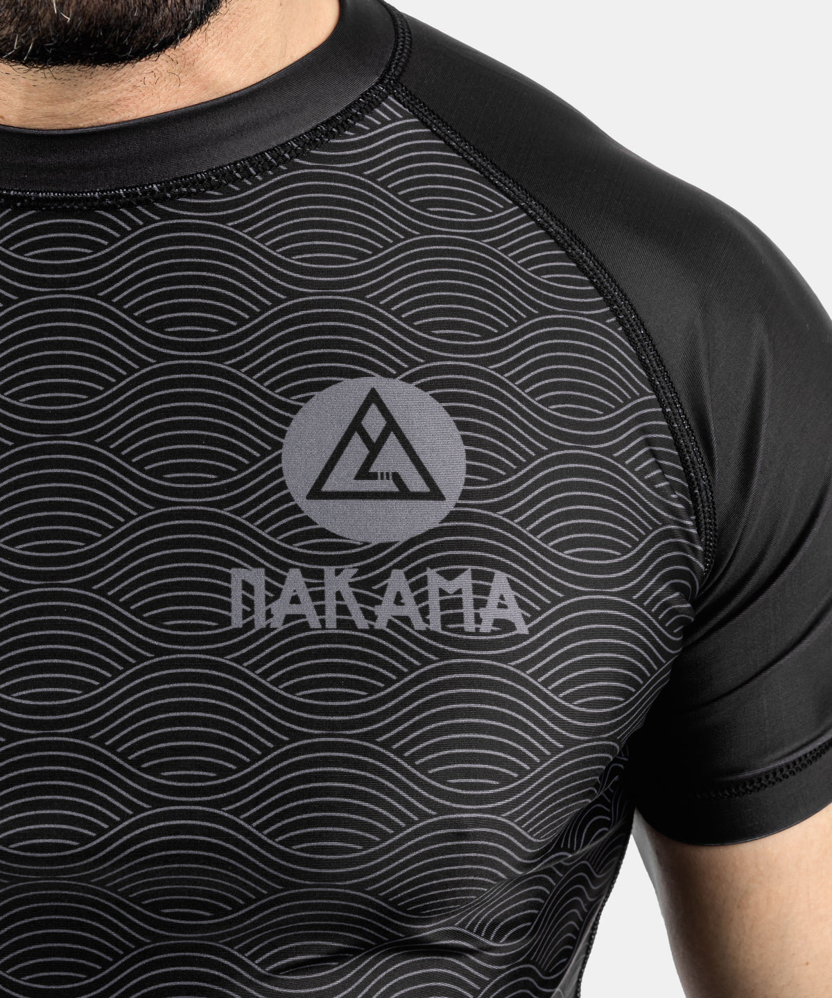 Nakama No-Gi IBJJF Short Sleeve Rashguard - Black/Black