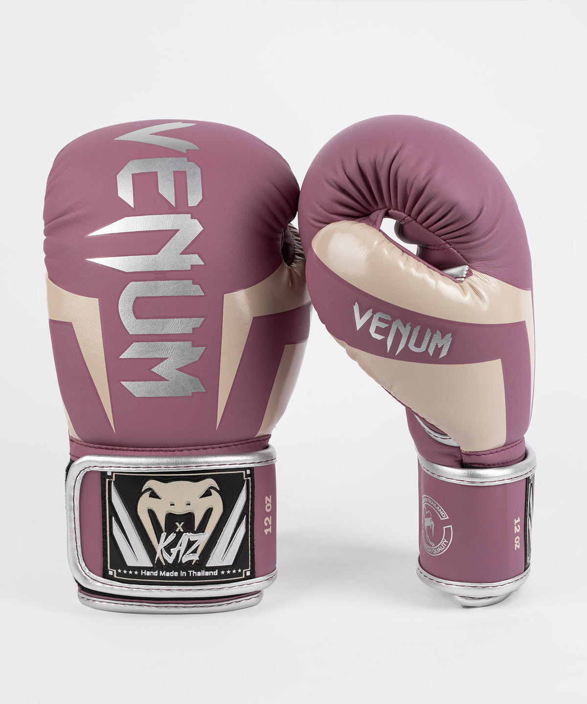 Venum Elite x Kaz Guantes de Boxeo – Orquídea Apagado/Plata