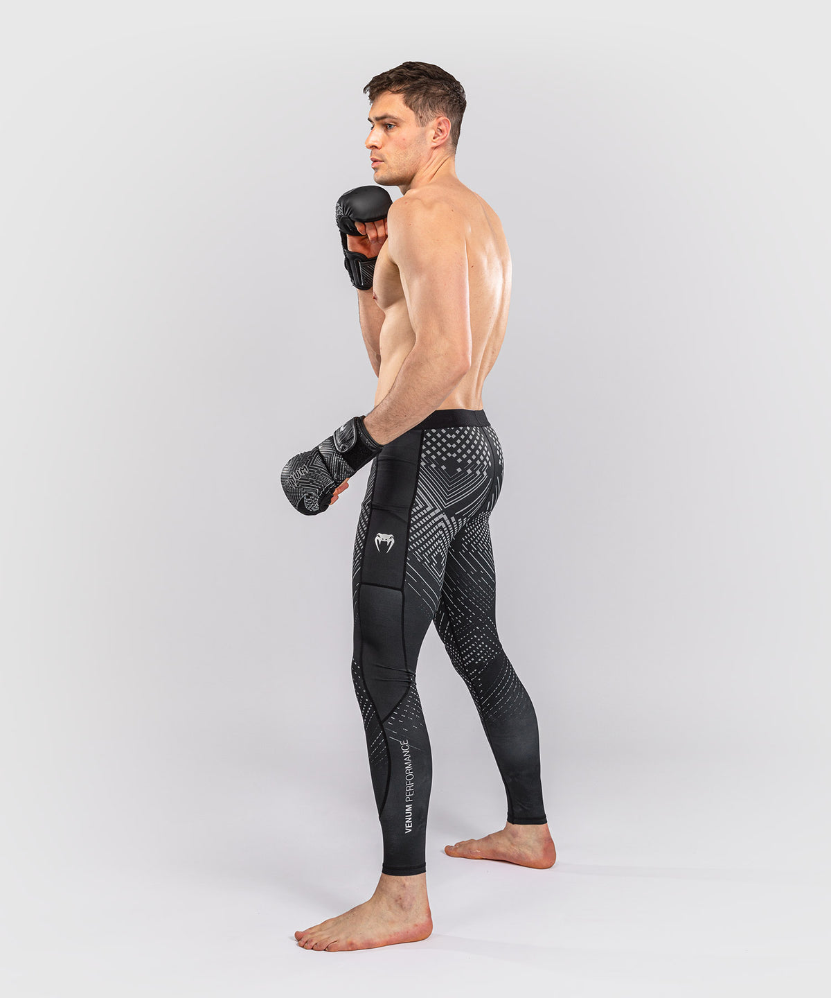Venum Midnight Fury Spats – Negro/Gris/Plata