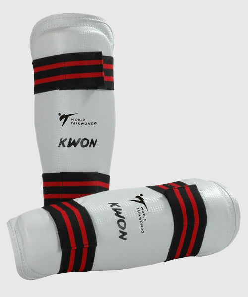 Kwon Evolution Shin Guards WT Approved - White