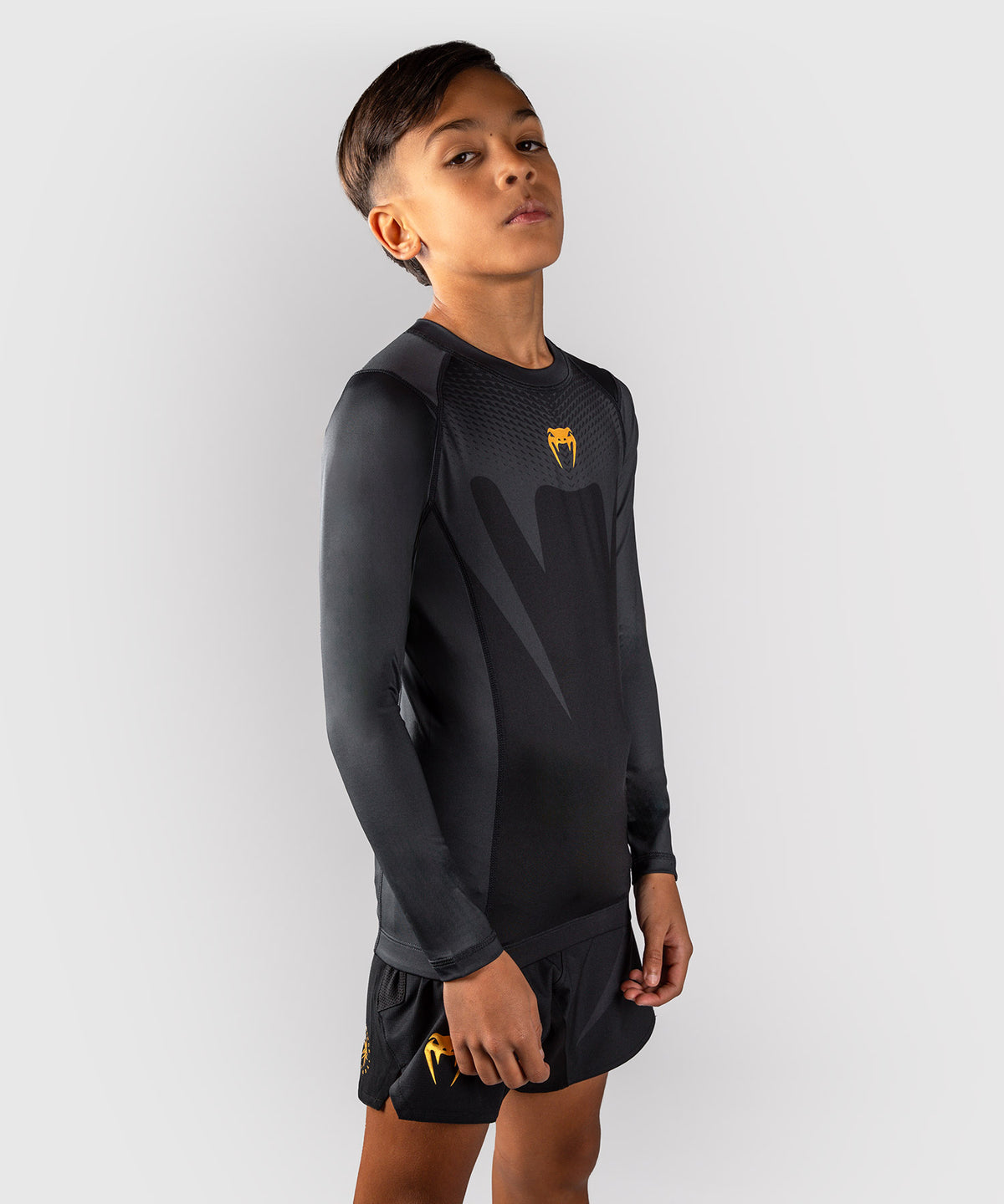 Rashguard manches longues pour Enfant Venum Attack - Noir/Or