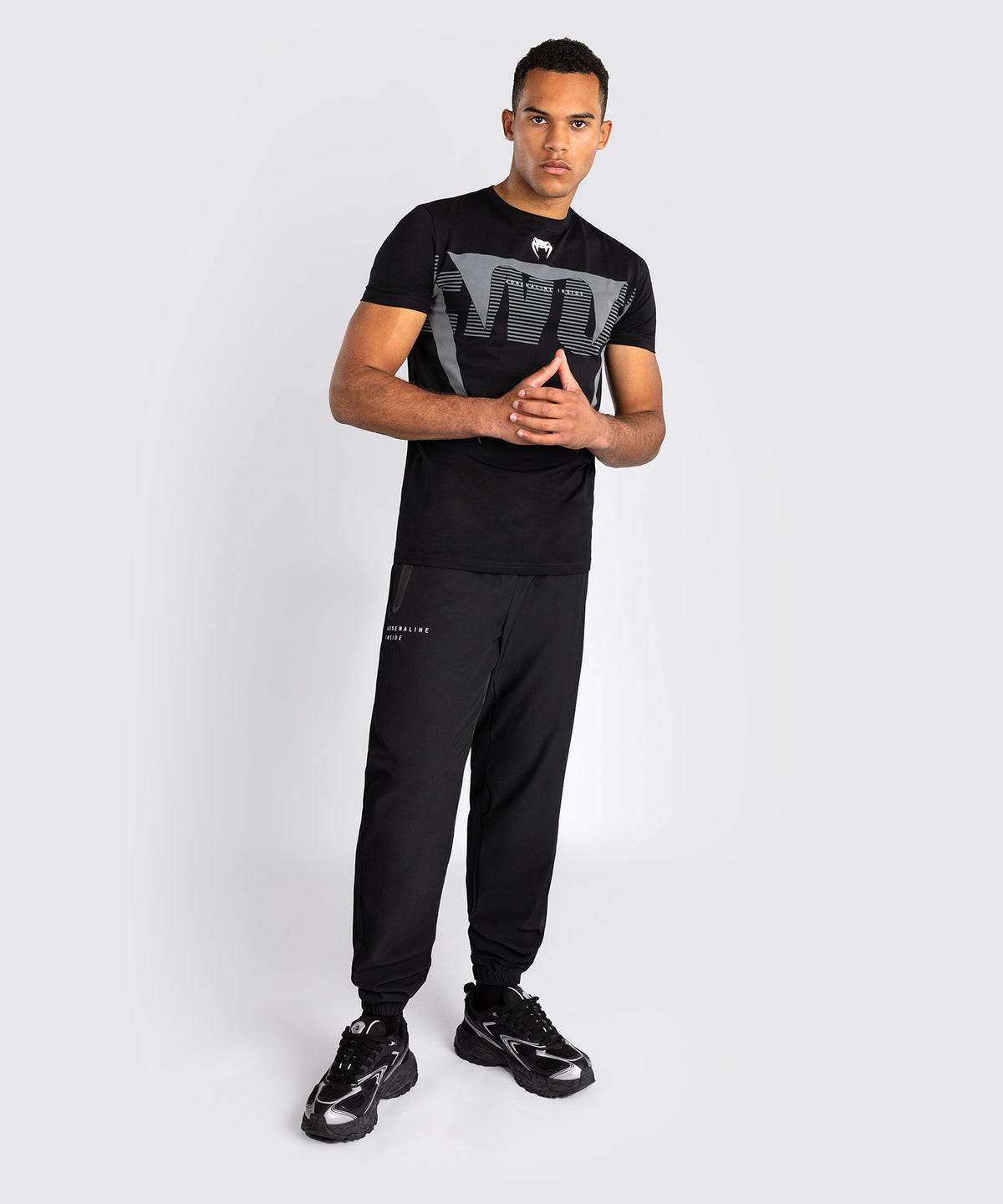Venum Adrenaline T-shirt – Schwarz/Silbergrau