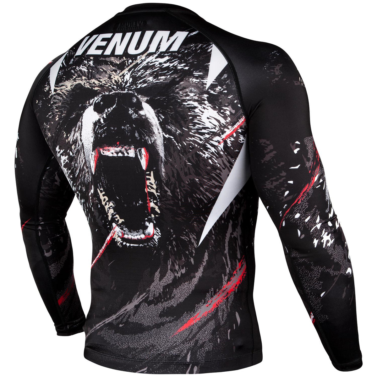 Rashguard Venum Grizzli - Manches longues - Noir/Blanc