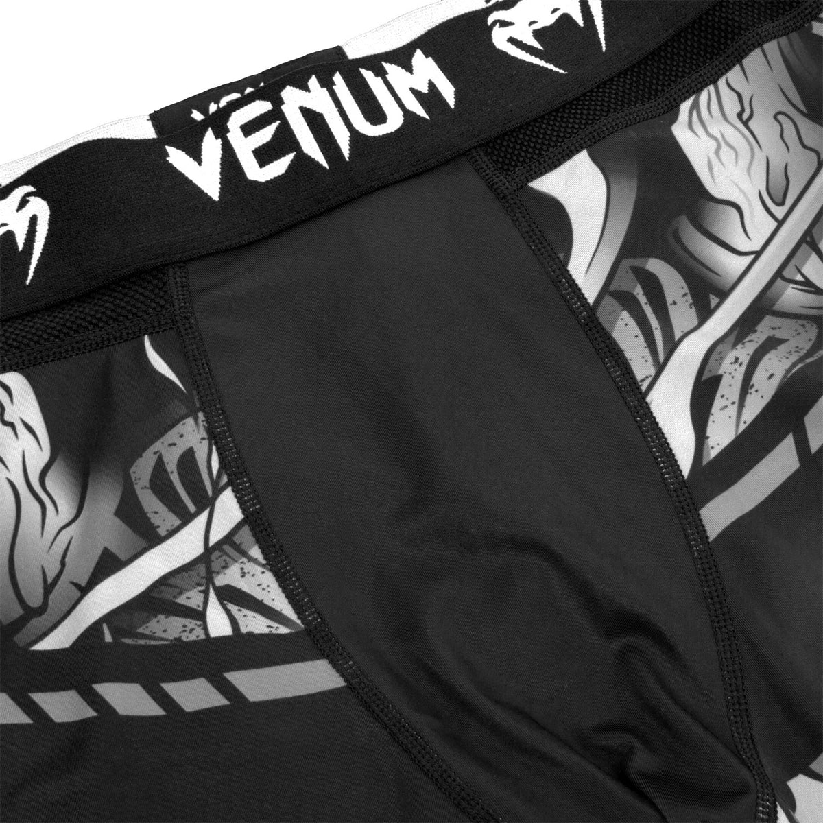 Venum Devil Compression Pants - White/Black