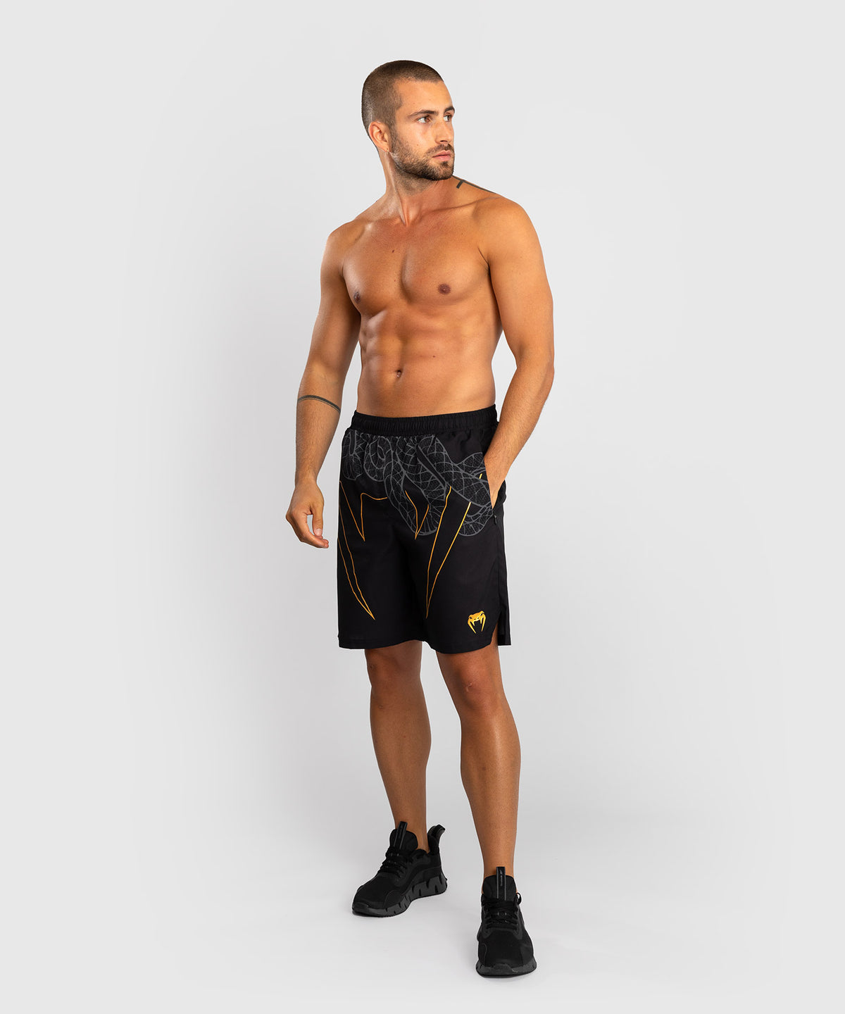 Venum Serpenti Pantaloncini da allenamento – Nero/Argento/Oro