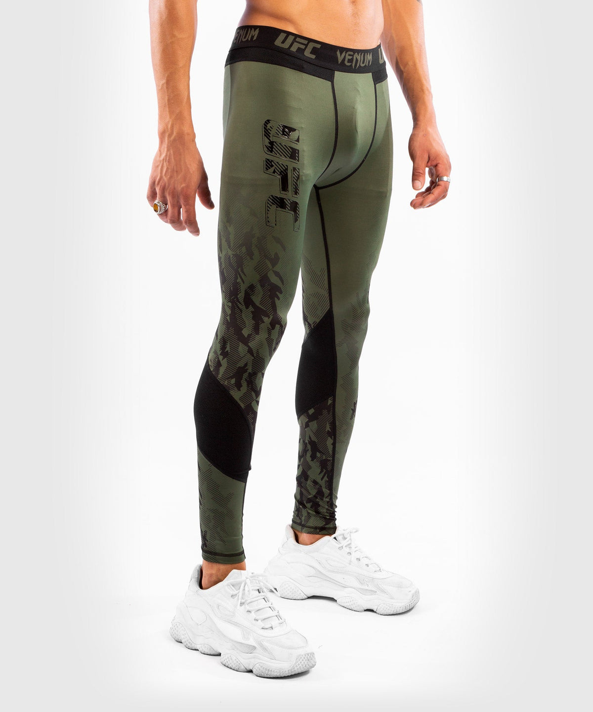 Pantalon de Compression Homme UFC Venum Authentic Fight Week - Kaki