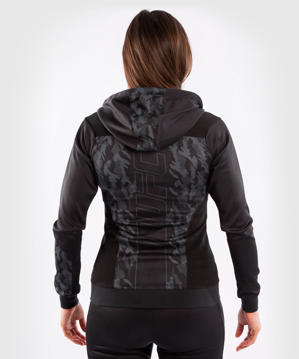 Sweatshirt Zippé Femme UFC Venum Authentic Fight Week - Noir