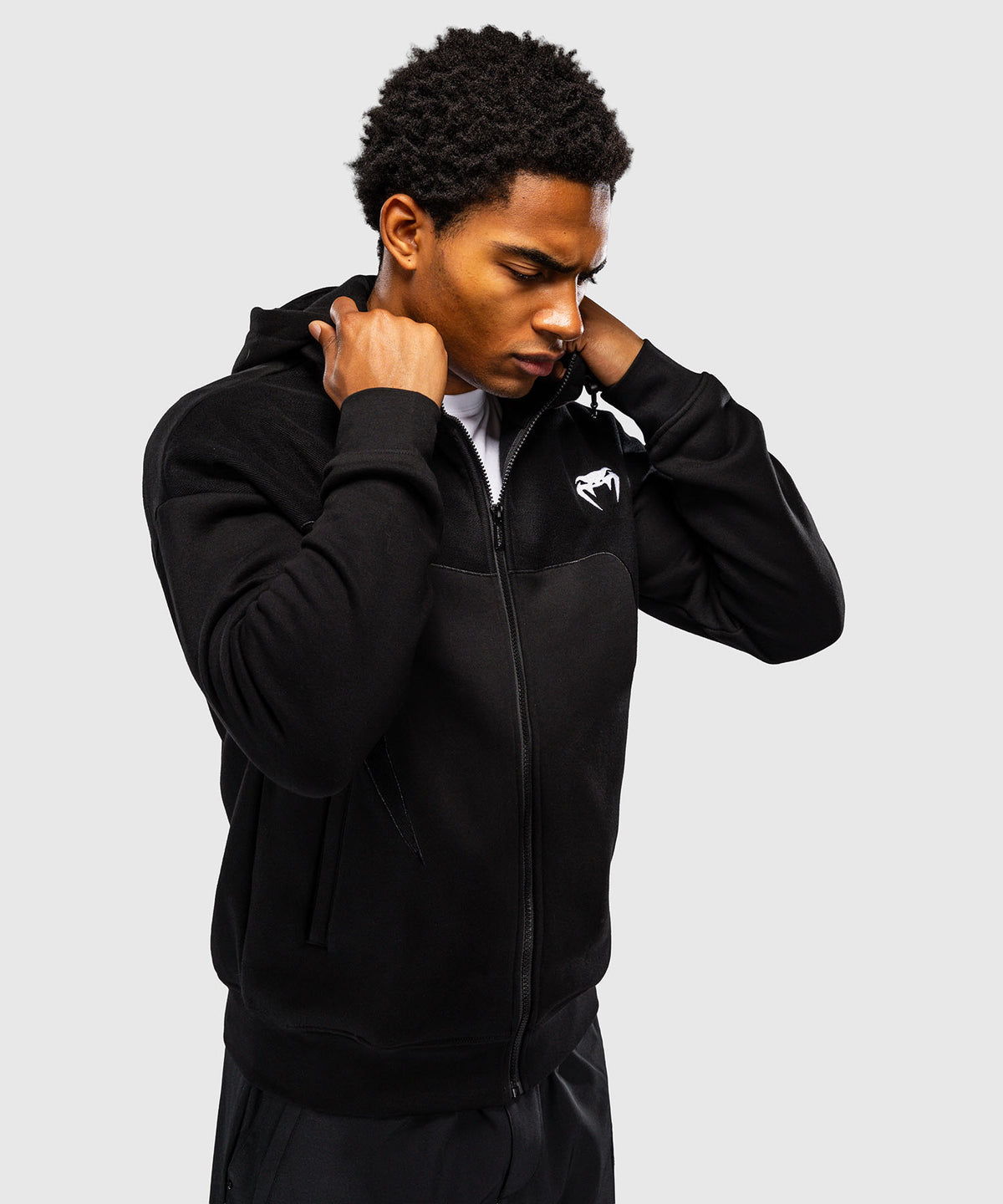 Venum Attack Fleece & Weave Track Jacket - Black