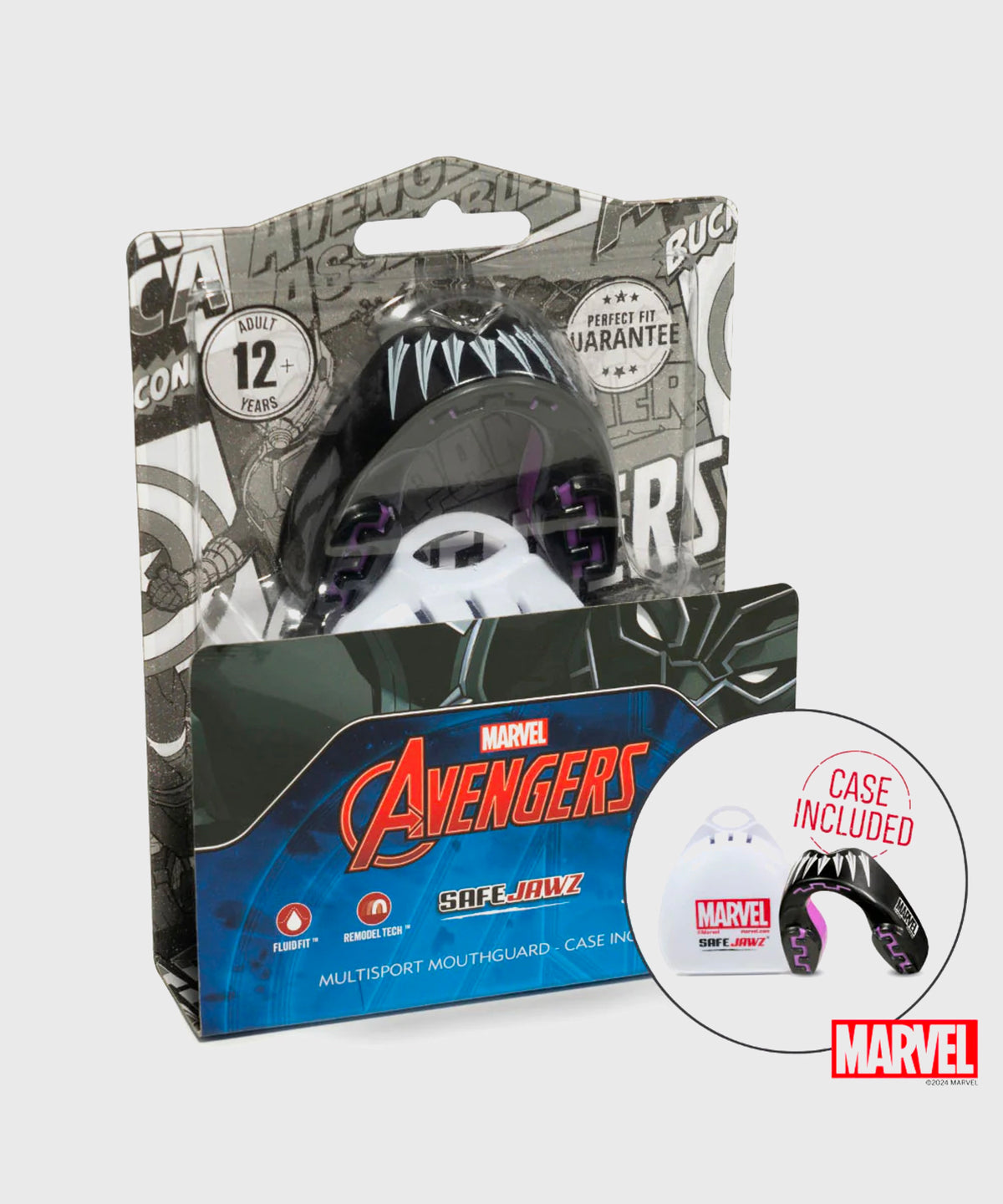 Safejawz Marvel - Black Panther Zahnschutz - Schwarz