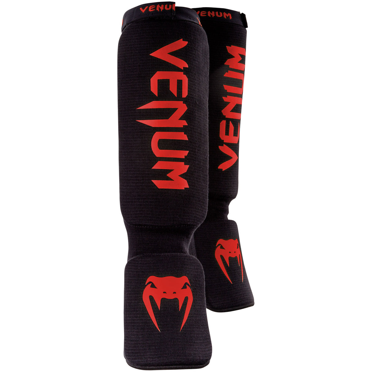 Venum Kontact Espinilleras - Negro/Rojo