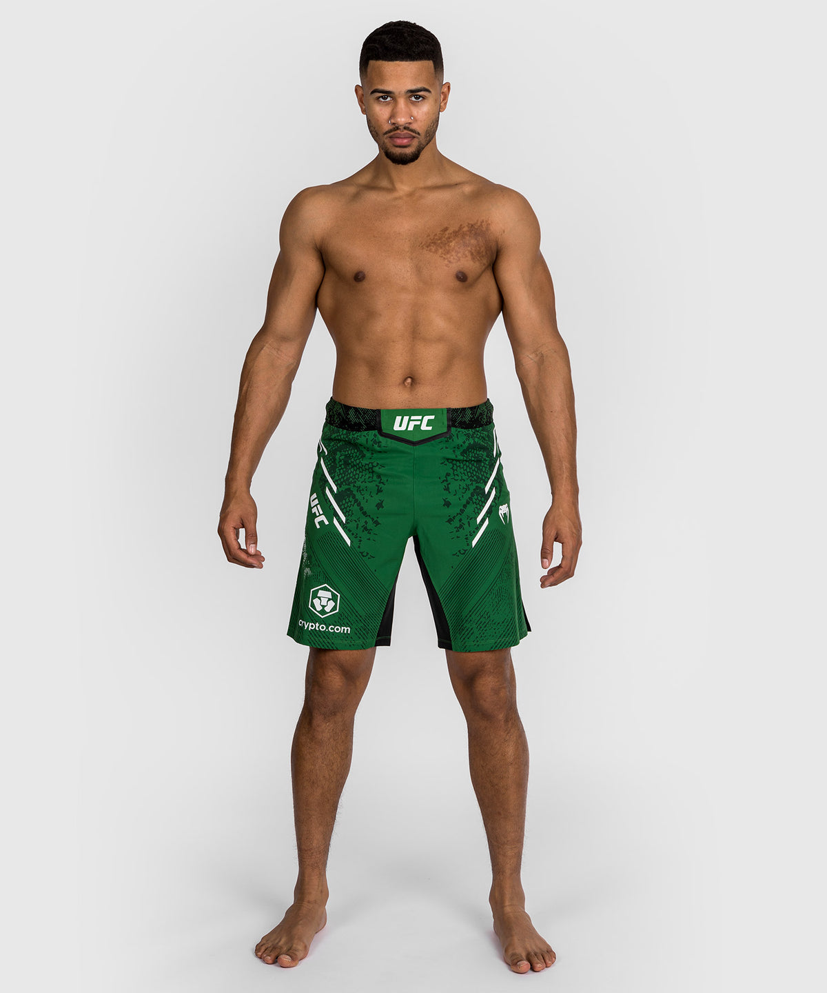 Shorts de combat Coupe longue pour Hommes UFC Adrenaline by Venum Authentic Fight Night - Vert