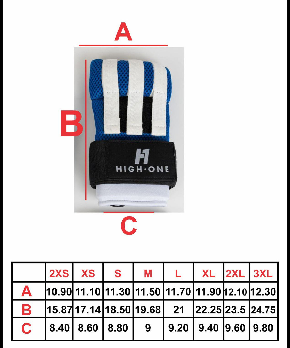 High One Guantes Interiores - Azul