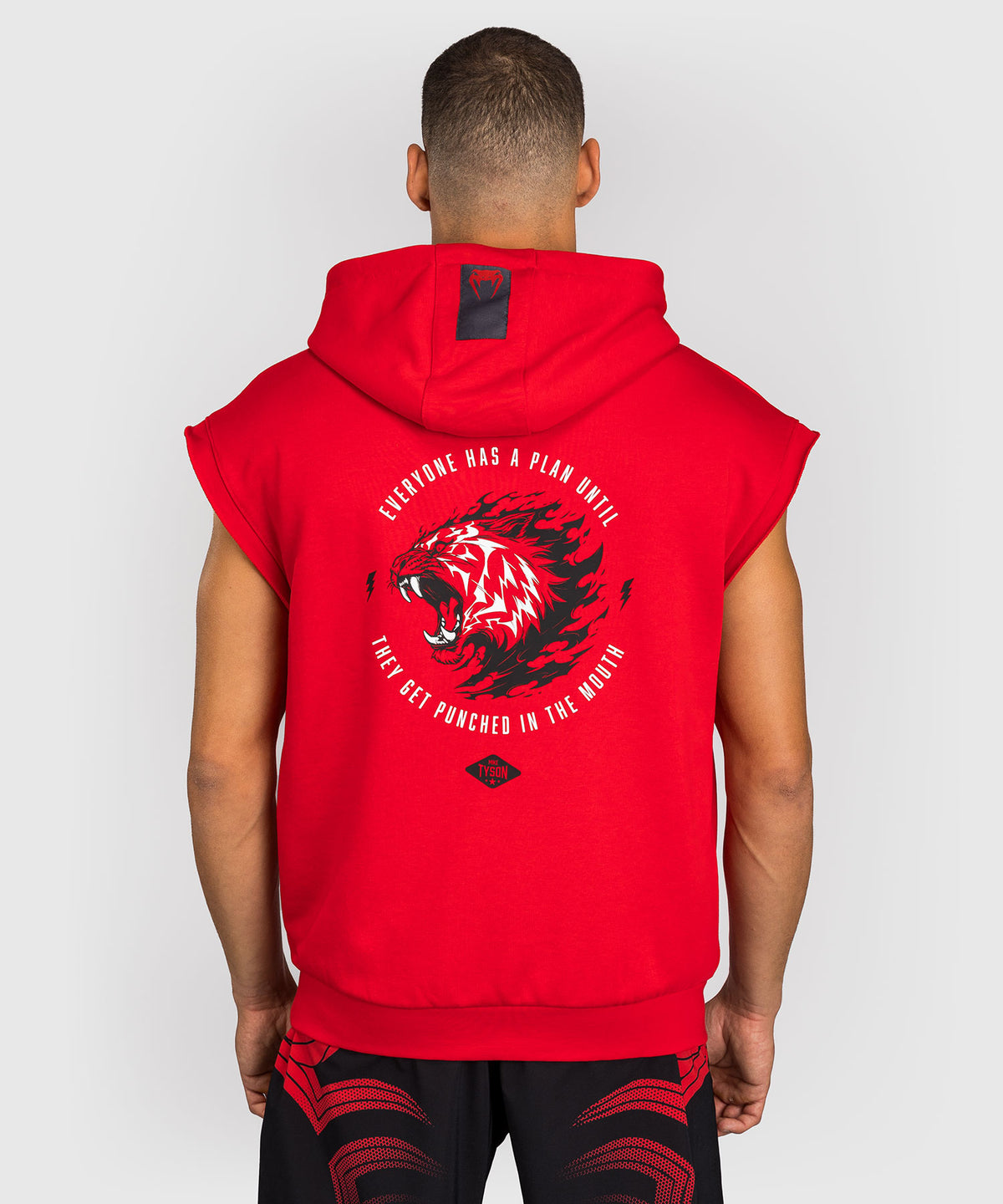 Venum x Mike Tyson Tiger Felpa senza maniche - Rosso intenso/Nero profondo