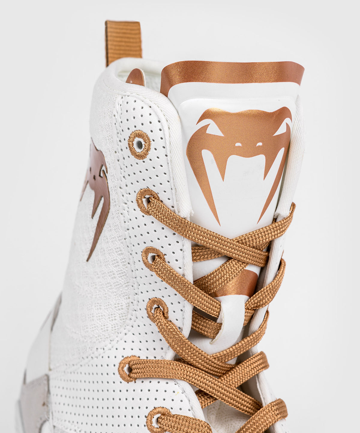VENUM ELITE MONOGRAMM BOXSCHUHE – WEISS/GOLD
