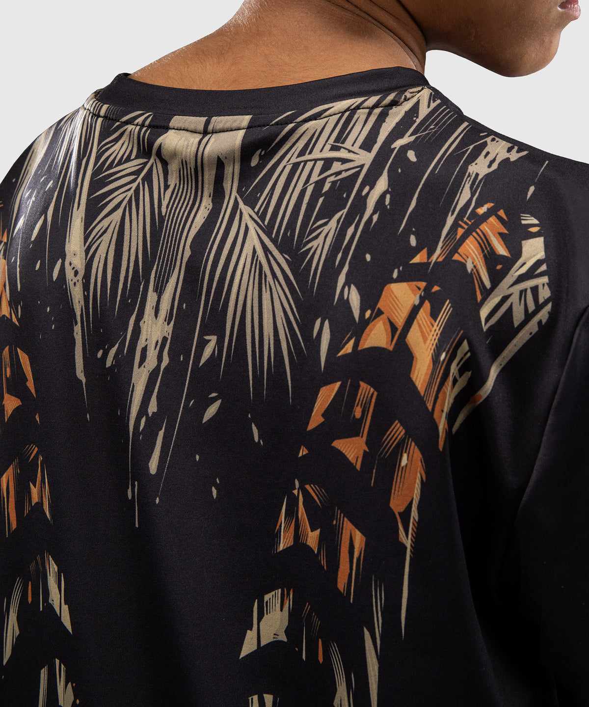 T-Shirt Dry-Tech Venum Tiger pour Enfants - Noir/Orange Néon