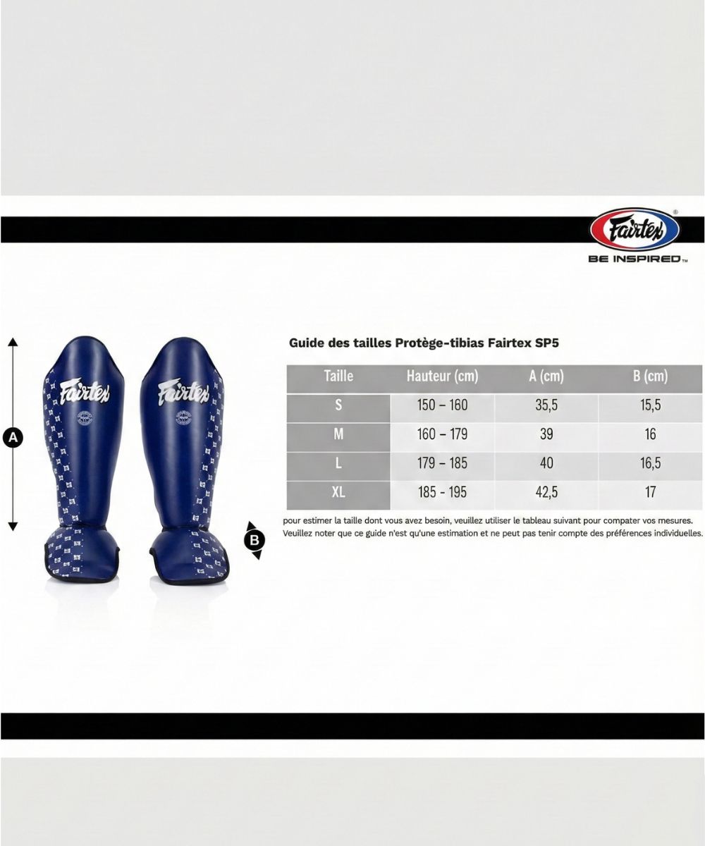 Fairtex Sp5 Schienbeinschoner - Blau