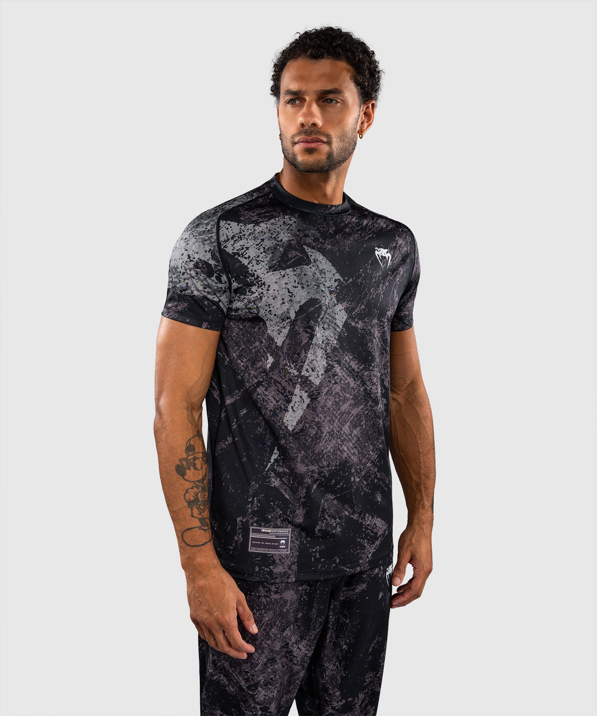 T-shirt Dry Tech Venum Rage & Workout - Noir/Gris