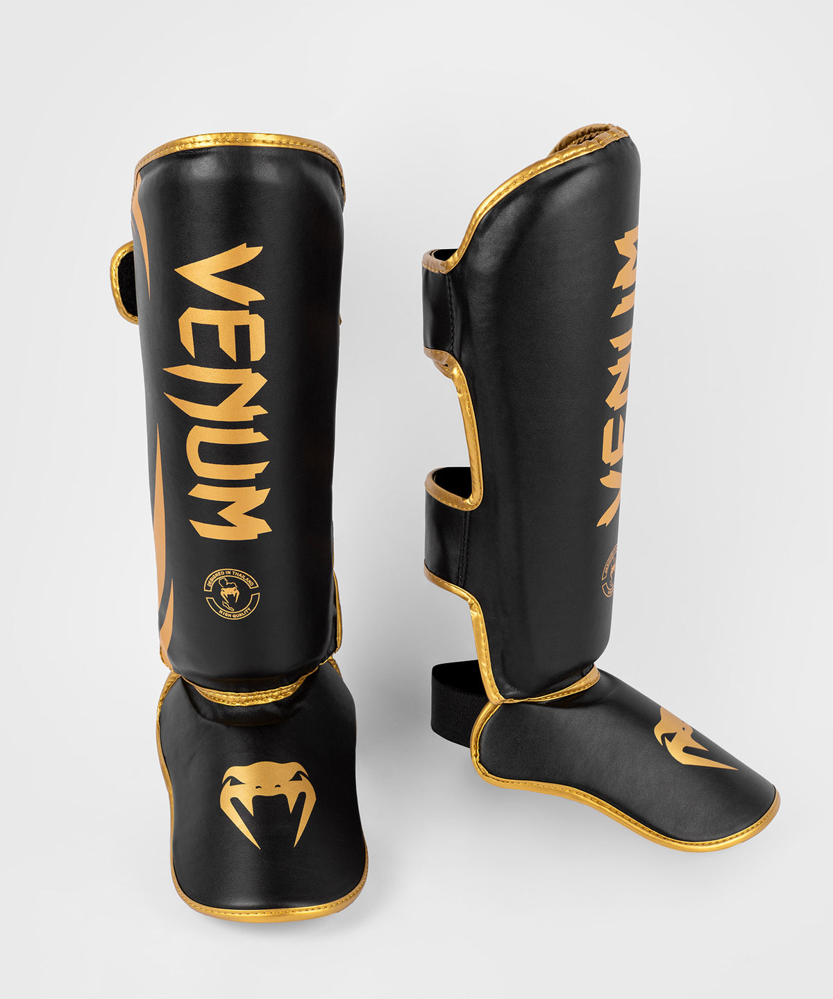 Venum Challenger Espinilleras de pie - Negro/Oro
