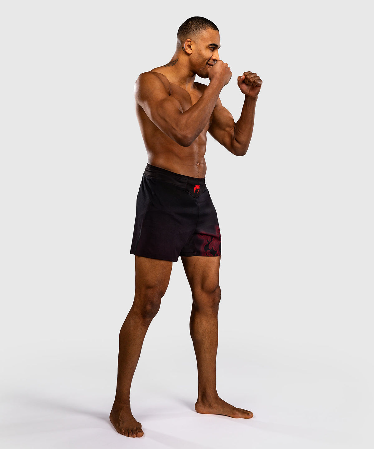 Venum Spectre Short de Combate – Negro/Rojo