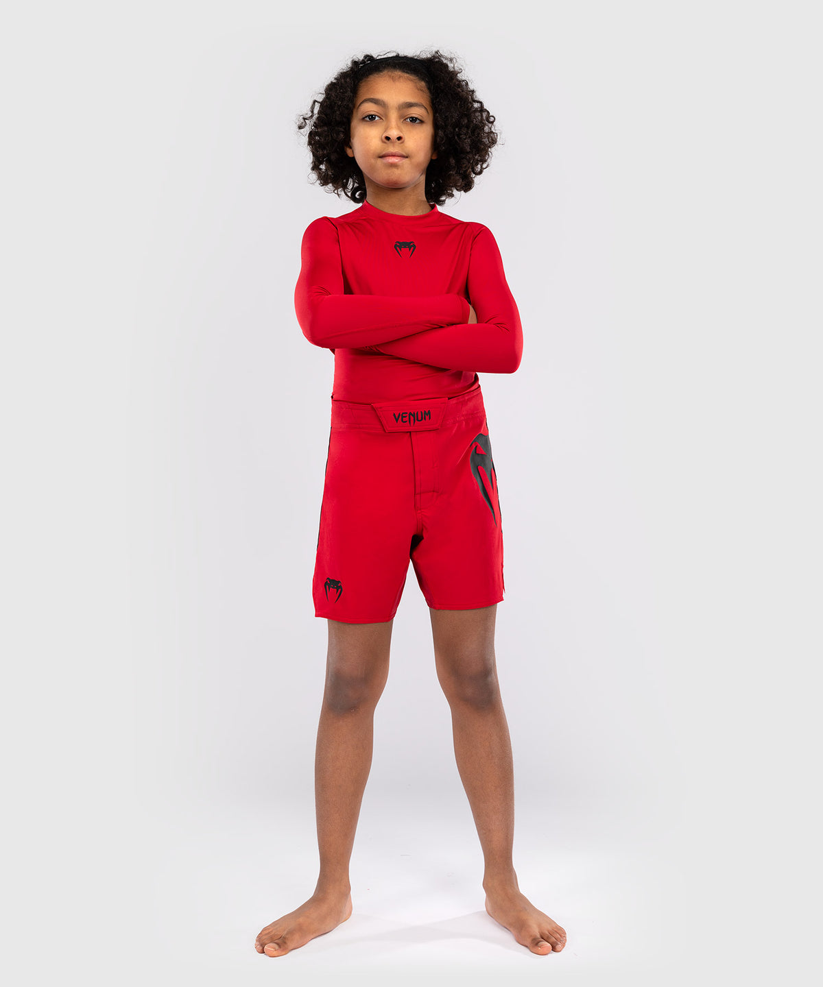 Venum Light Pantalón corto infantil Fight - Rojo cereza
