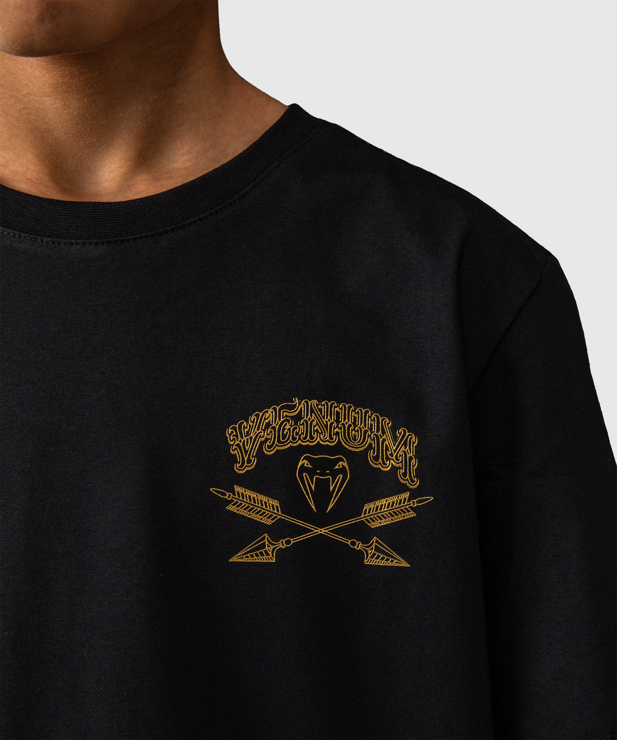 Venum Wolf Atak Kinder T-Shirt – Schwarz/Grau