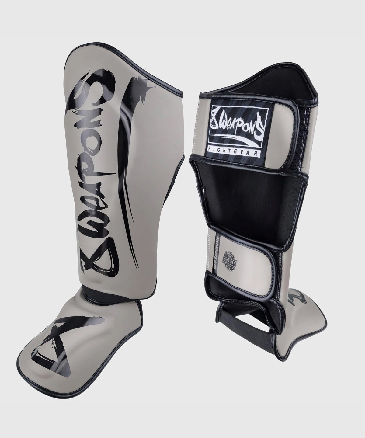 8 Weapons Unlimited 2.0 Shin Guards - Sand/Black