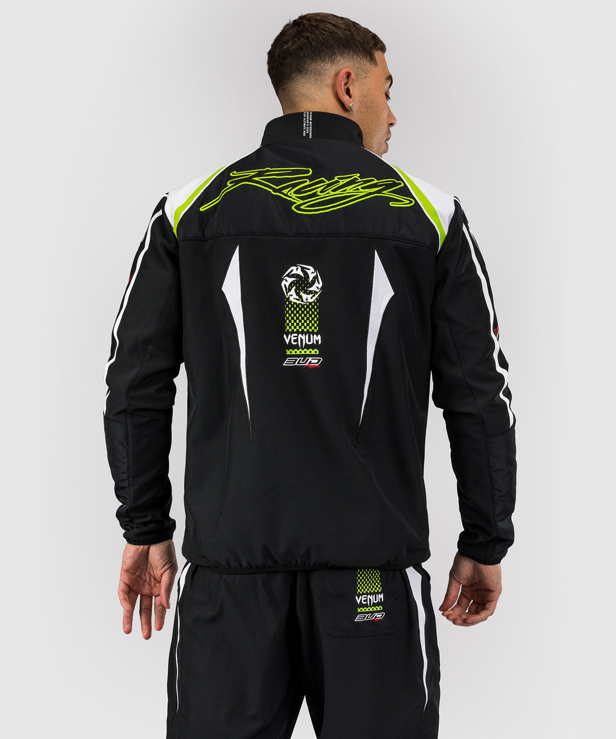 Venum x Bud Racing Herren Jacke - Schwarz/Weiß/Limettengrün
