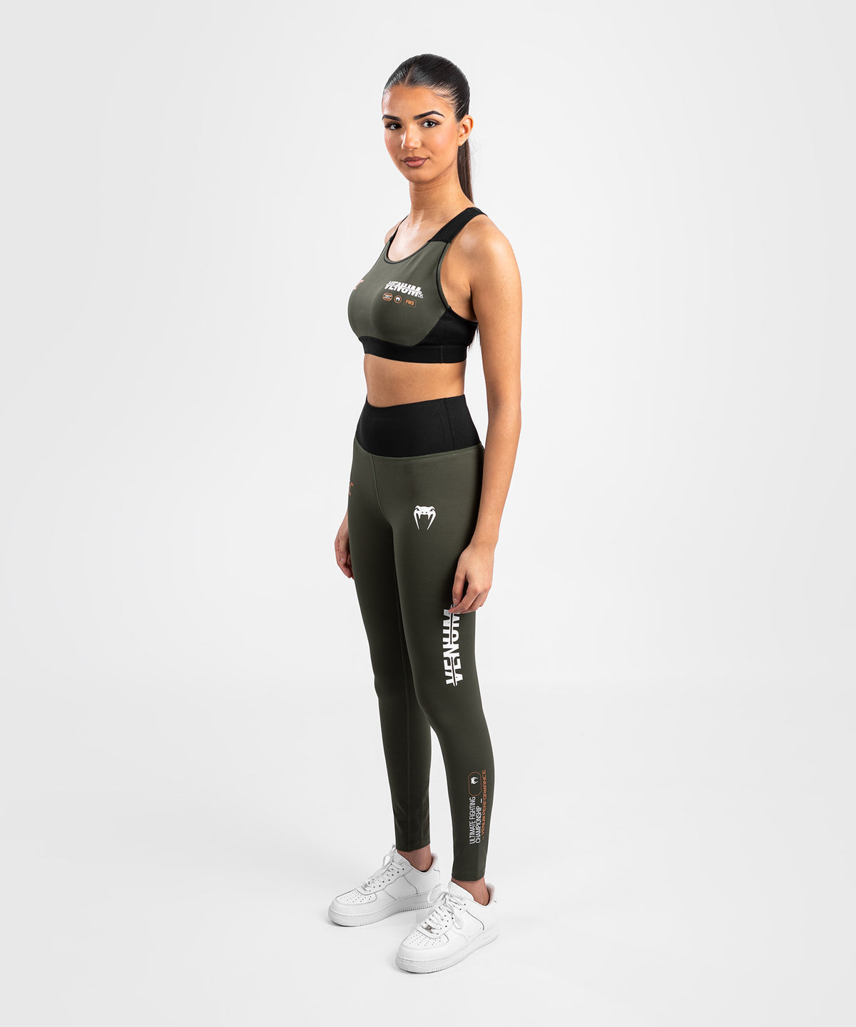 UFC Adrenaline by Venum Fight Week Performance-Tight für Frauen - Khaki/Bronze