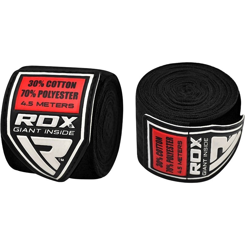 Bandages de boxe RDX NB 4,5m - Noir