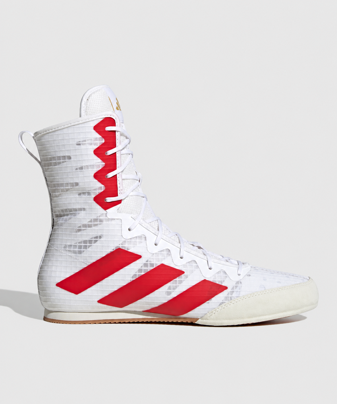 Adidas Box Hog 4 Botas de Boxeo - Blanco/Rojo