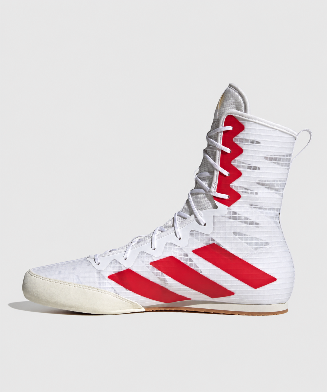 Adidas Box Hog 4 Botas de Boxeo - Blanco/Rojo