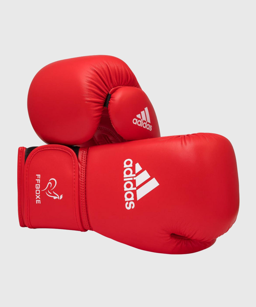 Adidas Amateur FFB Guantes de Boxeo IBA Approved - Rojo