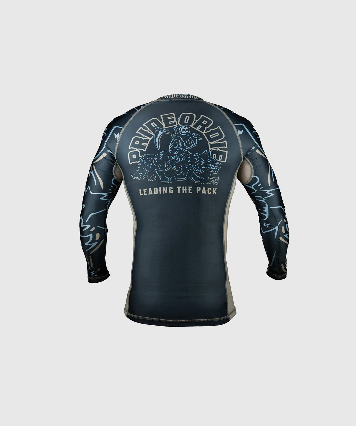 Pride Or Die Leading The Pack Long Sleeve Rashguard - Black