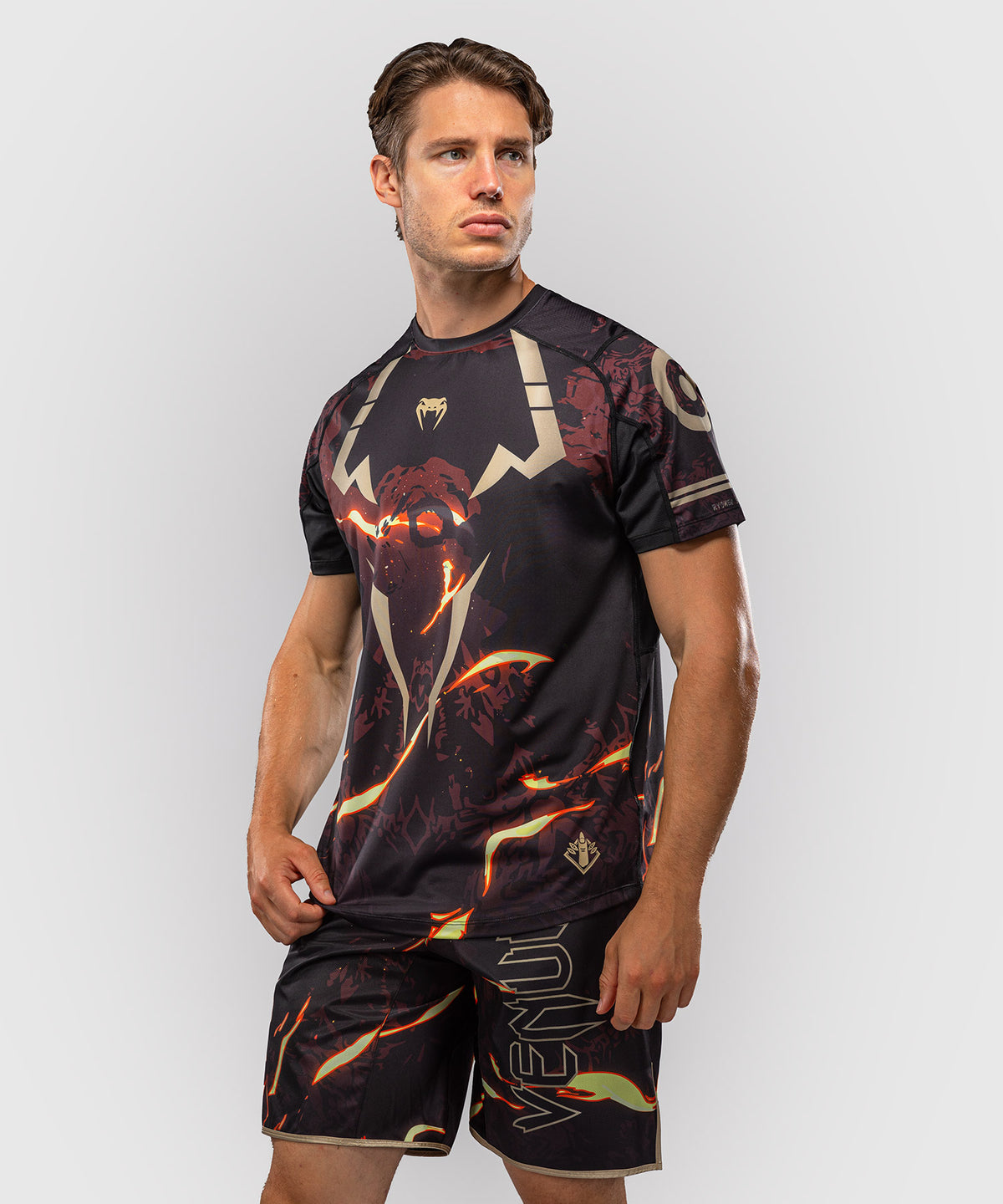 T-shirt Dry Tech Sukuna Jujutsu Kaisen x Venum – Noir/Beige