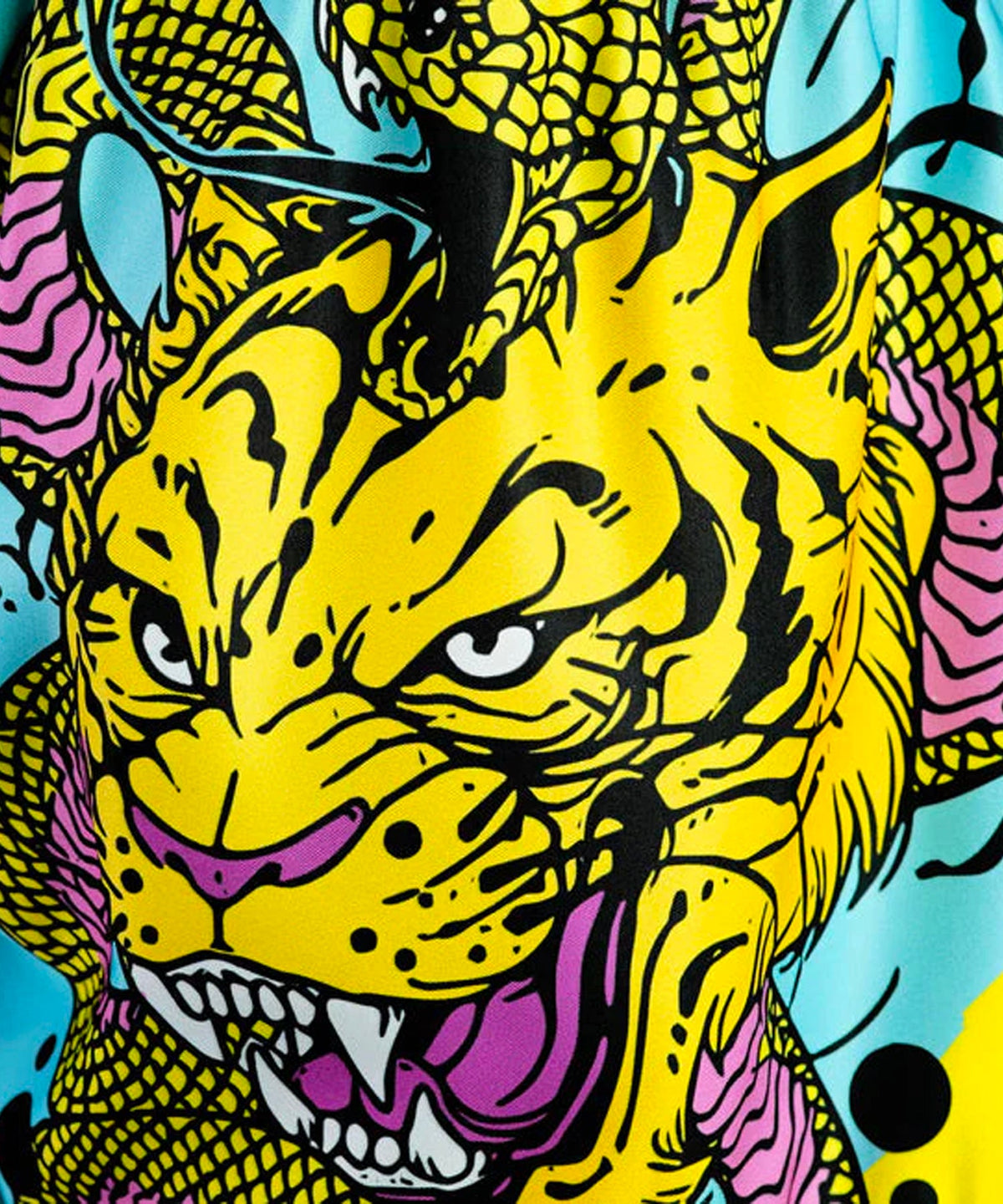 Short de Muay Thai Tuff Tiger And Python - Bleu ClAir