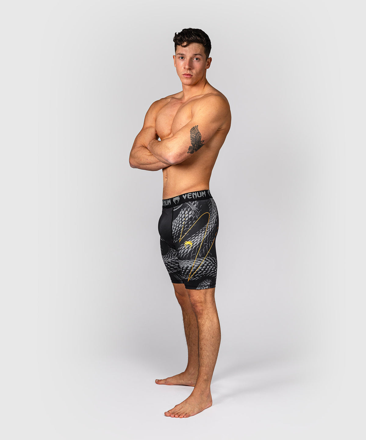 Venum Matupa Pantaloncini a Compressione - Nero/Grigio/Oro