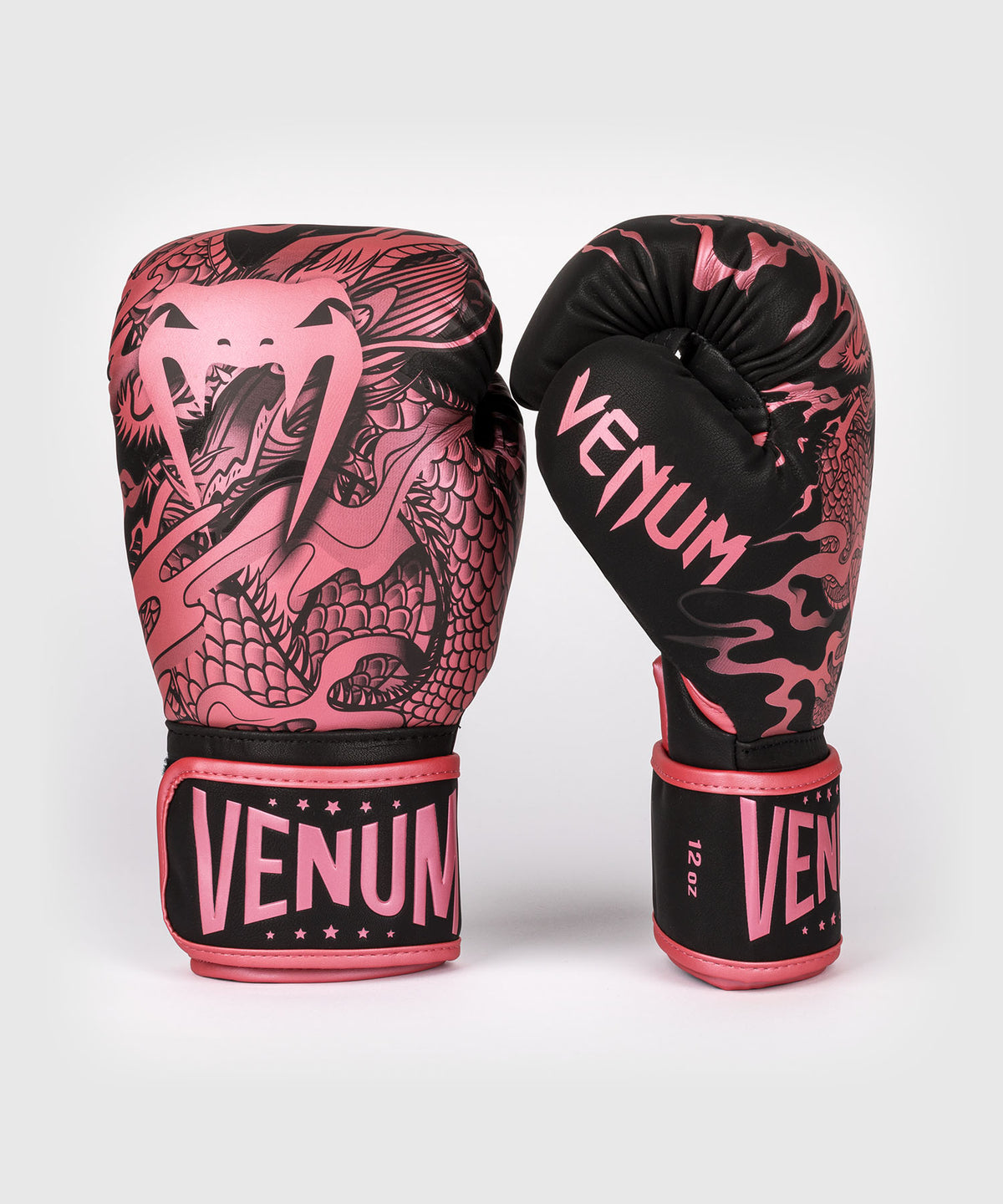 Venum Impact Dragon's Flight Boxhandschuhe - Schwarz / Metallic-Rosa
