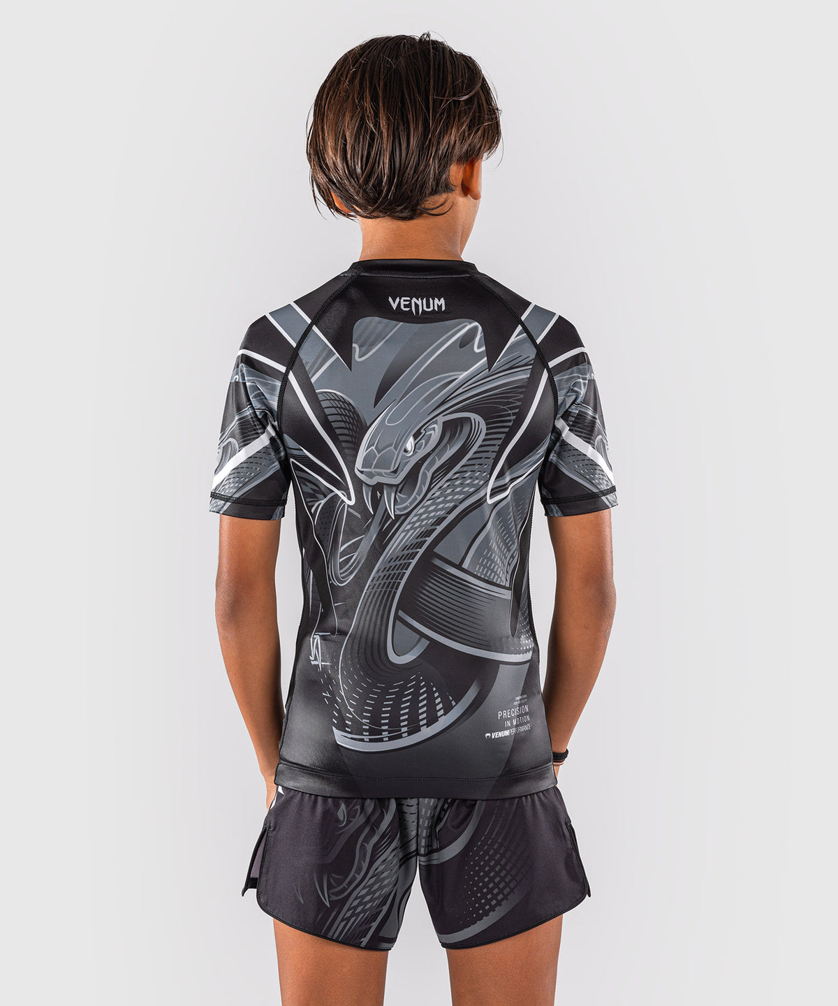 Rashguard manches courtes Pour Enfant Venum Crimson Viper 2.0 - Noir/Gris